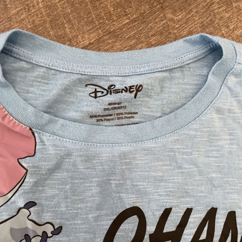 Disney Stitch Shirt Top Size 3xl color Blue OHANA - Picture 5 of 6